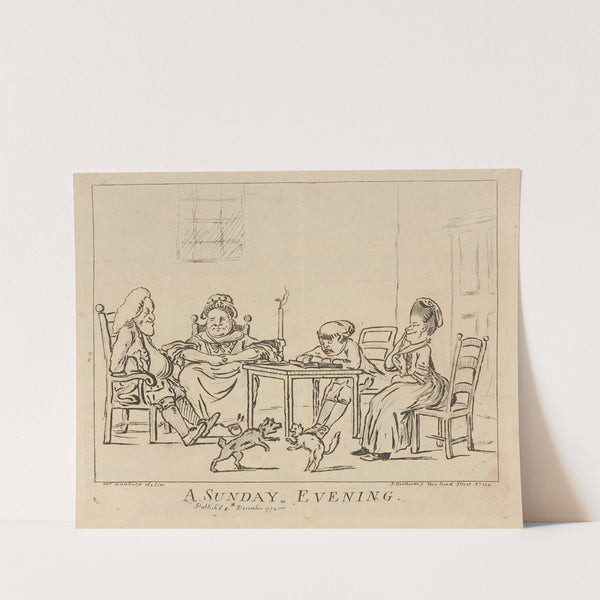 A Sunday evening. (1772) by Henry William Bunbury