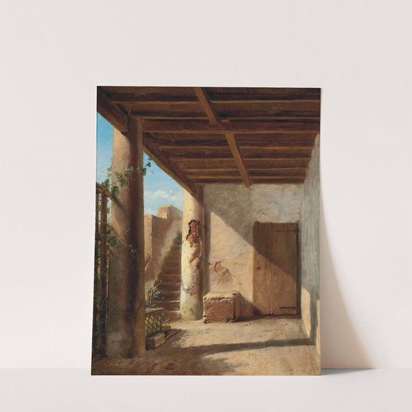 A Sunlit Passage (1842) by Eugène Joseph Verboeckhoven