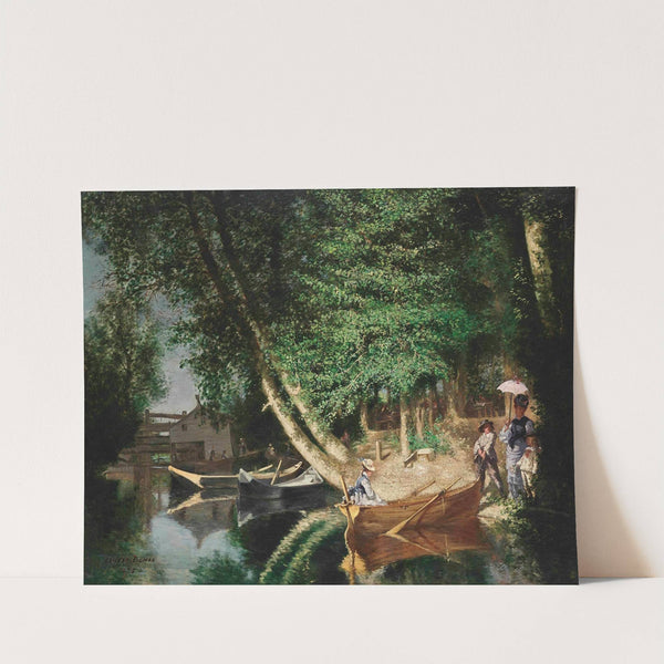 A sunny afternoon on the riverside by Ernest Louis Pichio