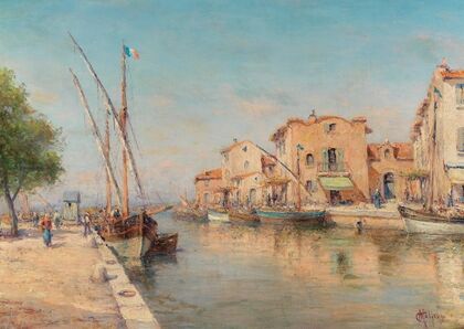 A sunny day in a harbour city