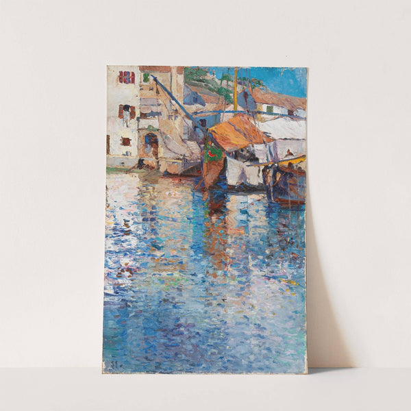 A Sunny Day in the Old Harbour by Leontine von Littrow