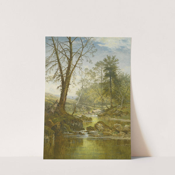 A Sunny Stream — Beardon, Dartmoor (1883) by Benjamin Williams Leader