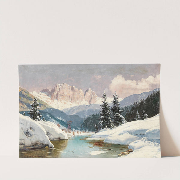 A Sunny Winter Day with a View of the Dolomites by Toni Haller