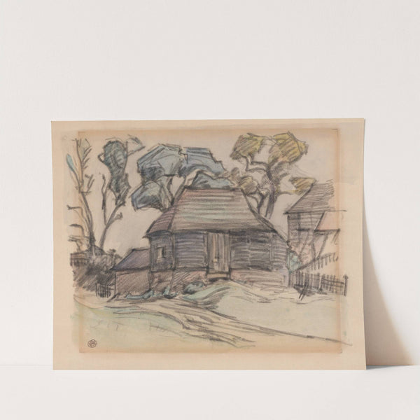 A Sussex Barn. by Robert Polhill Bevan