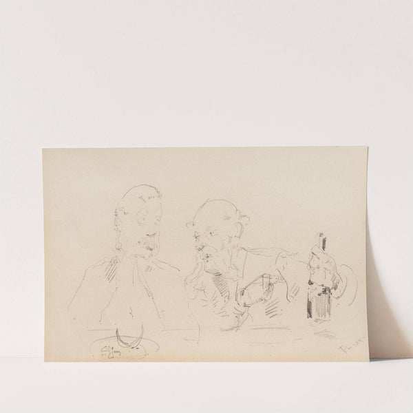 À table by Henri de Toulouse-Lautrec