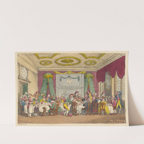 A table D’hote, or French ordinary in Paris by Thomas Rowlandson