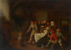 A tavern interior with peasants merrymaking