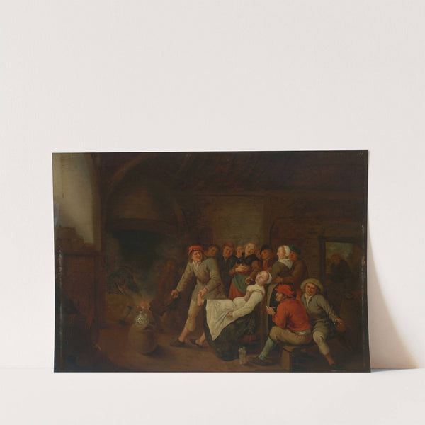 A tavern interior with peasants merrymaking by Jan Miense Molenaer