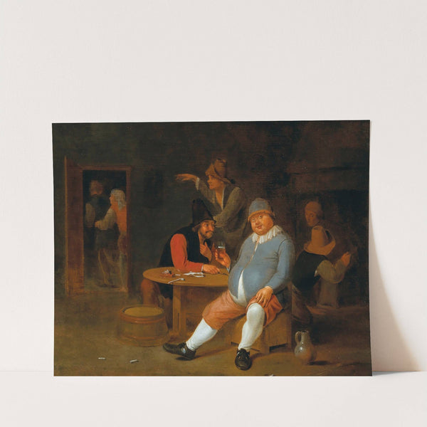 A Tavern Interior With Peasants by Pieter Harmensz. Verelst