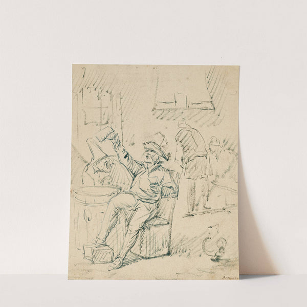 A tavern scene by Egbert Van Heermskerck