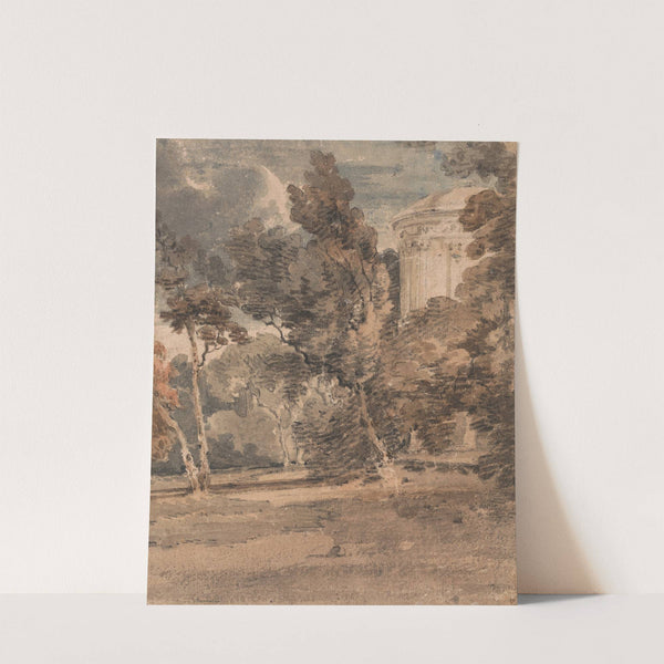 A Temple in Harewood Park by Thomas Girtin