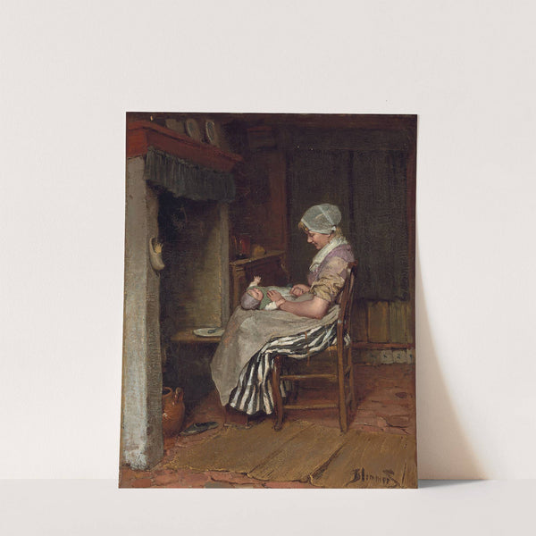 A Tender Moment by Bernardus Johannes Blommers