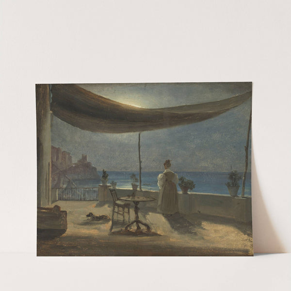 A Terrace in Amalfi in Moonlight by Thomas Fearnley