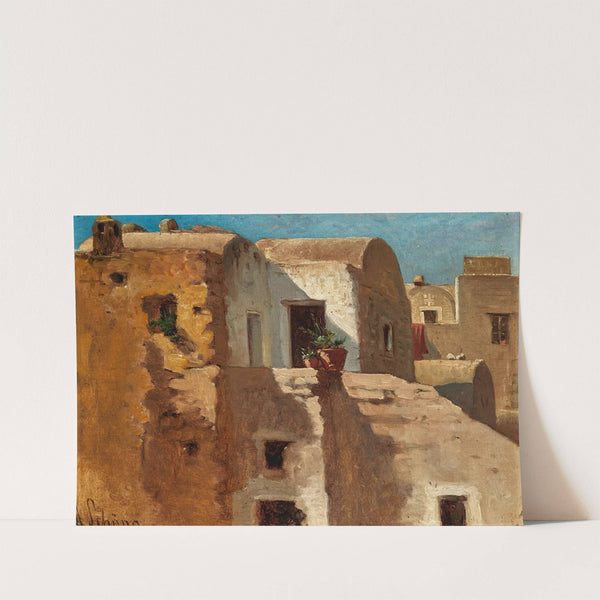 A Terrace in Taormina, study by Alois Schönn