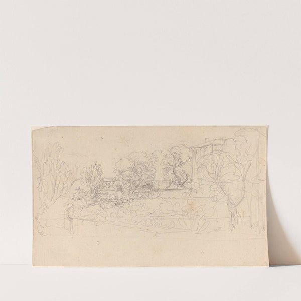 A Terraced Garden by a Villa (1815-21) by Friedrich Salathé