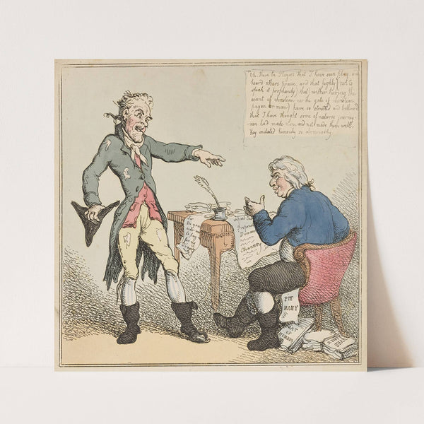 A theatrical candidate (1801) by Thomas Rowlandson