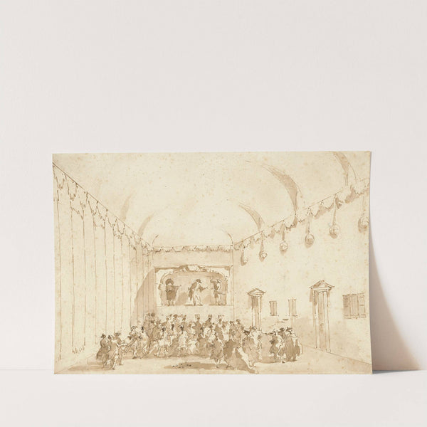 A Theatrical Performance (1782) by Francesco Guardi