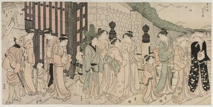 A Thousand Autumns, Ten Thousand Years on Tokiwa Bridge (early 1790s)