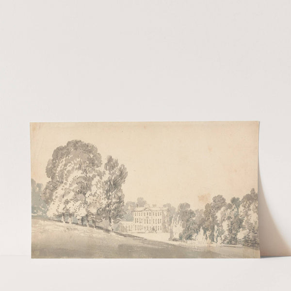 A Three Storied Georgian House in a Park (ca. 1795) by Joseph Mallord William Turner