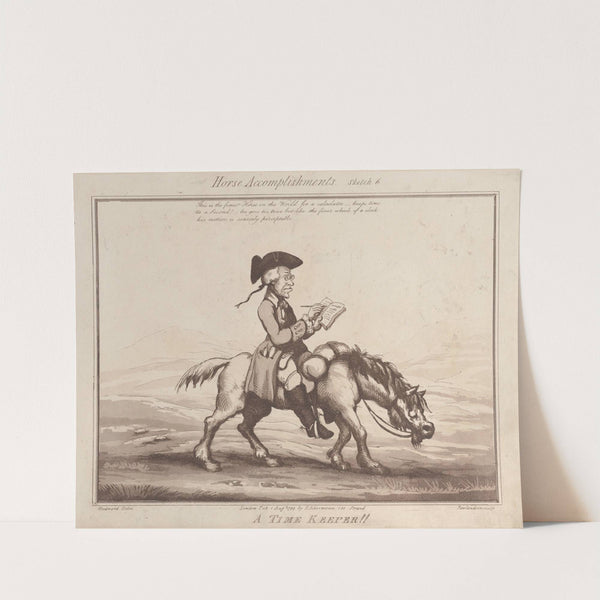 A Time Keeper !! (1799) by Thomas Rowlandson