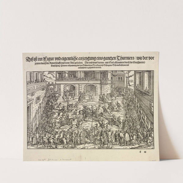 A Tournament (1565) by Josse Amman