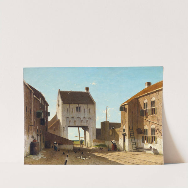 A Town Gate in Leerdam by Jan Weissenbruch