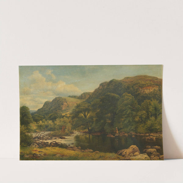 A tranquil spot by Benjamin Williams Leader