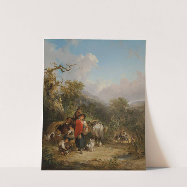 A travellers' encampment by William Shayer