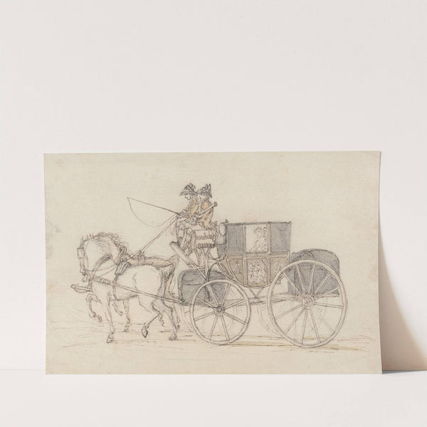 A Travelling Coach and Pair by Henry William Bunbury