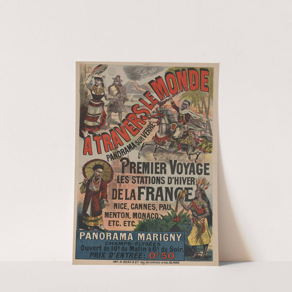 A travers le monde panorama sur verre (1890) by Imp. H. Beau & Cie