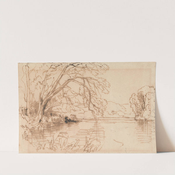 A Tree Overhanging a River by Thomas Creswick