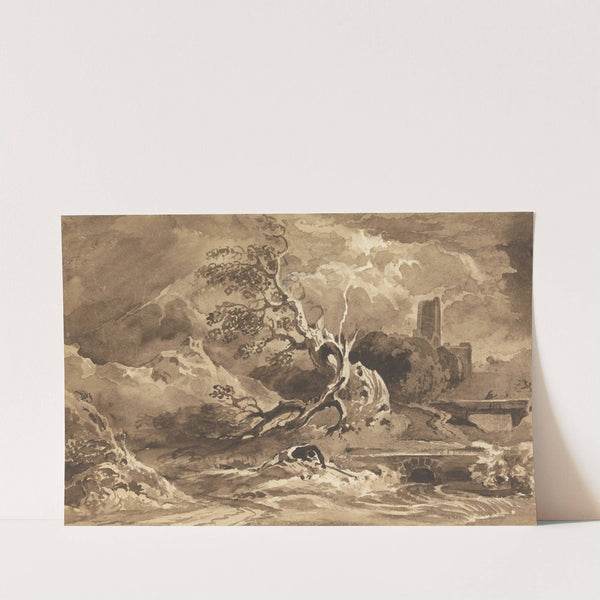 A Tree Struck by Lightning by Cornelius Varley