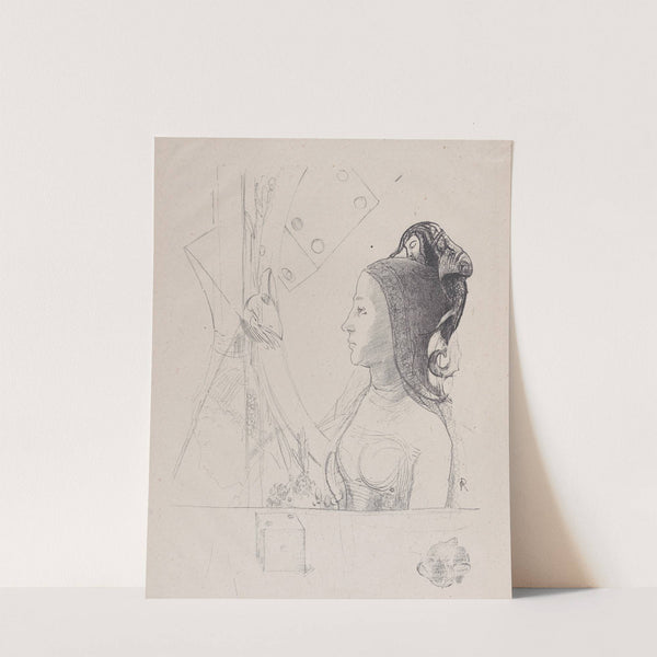 A Trial Plate for Mallarmé's 'Un coup de dés' (A Throw of the Dice) by Odilon Redon