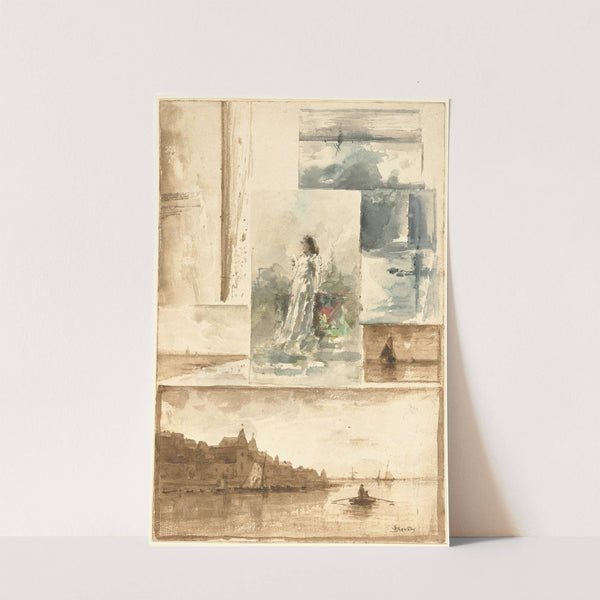 A Trompe l’oeil Collage (1890) by Alfred Stevens