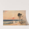 A Tropical Coast, Sunset by John Martin