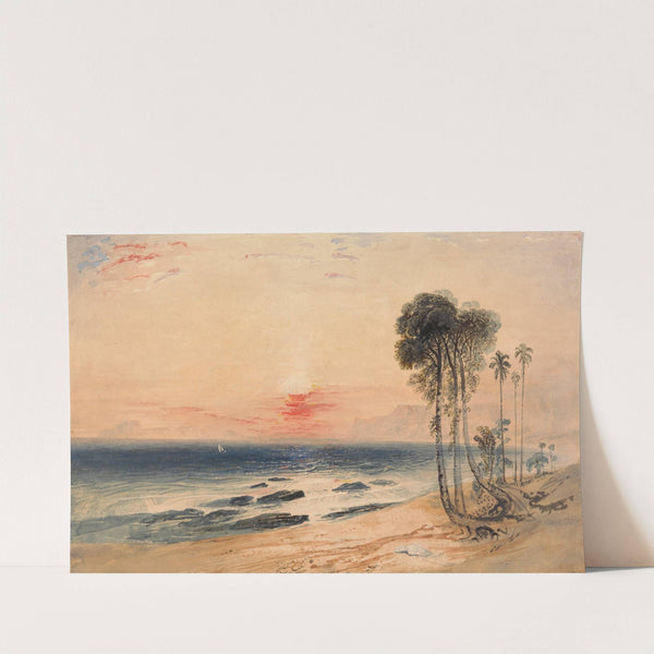 A Tropical Coast, Sunset by John Martin