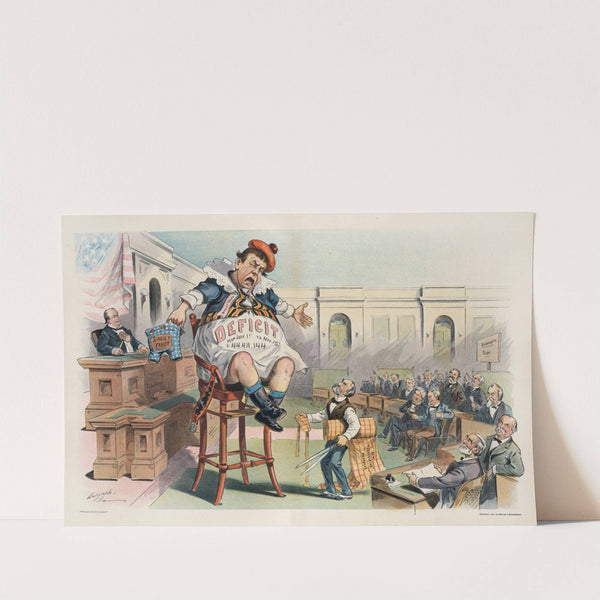 A troublesome infant - he grows faster than his god-fathers expected by Louis Dalrymple