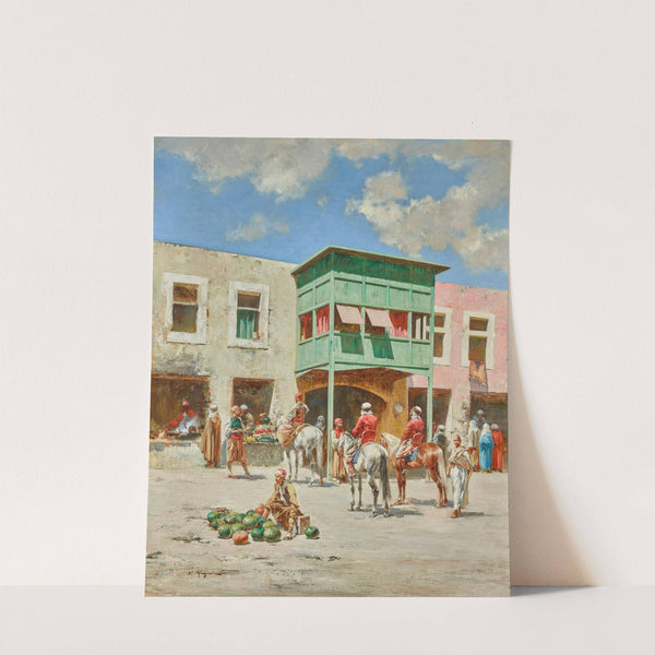 A Turkish Market by Victor Huguet