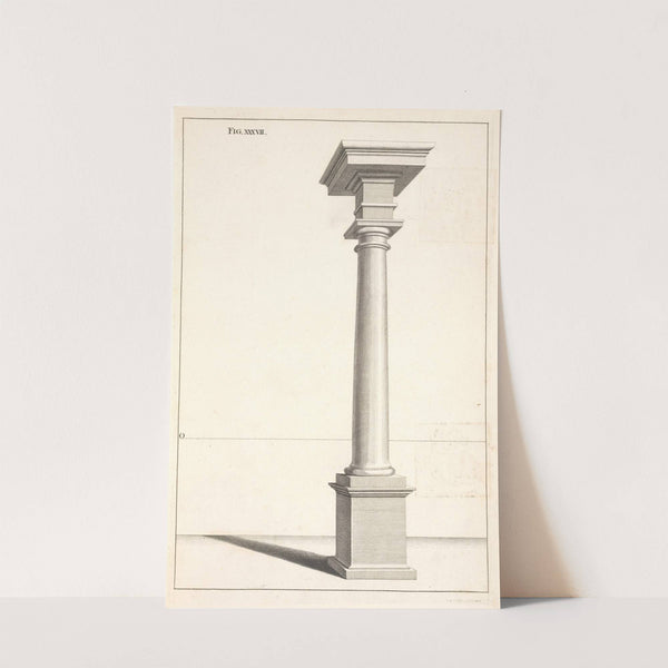 A Tuscan column in perspective. by Andrea Pozzo