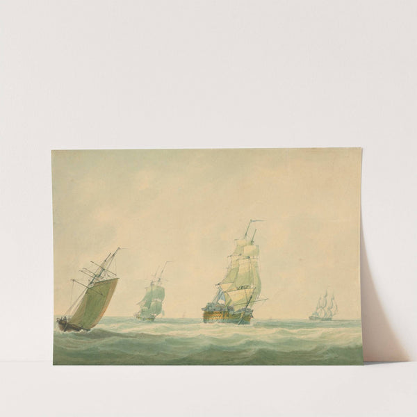 A Two-Decker and other Shipping Offshore by Nicholas Pocock