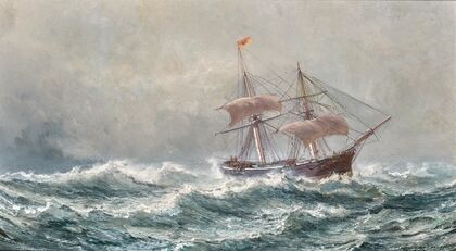 A Two-Master at Sea