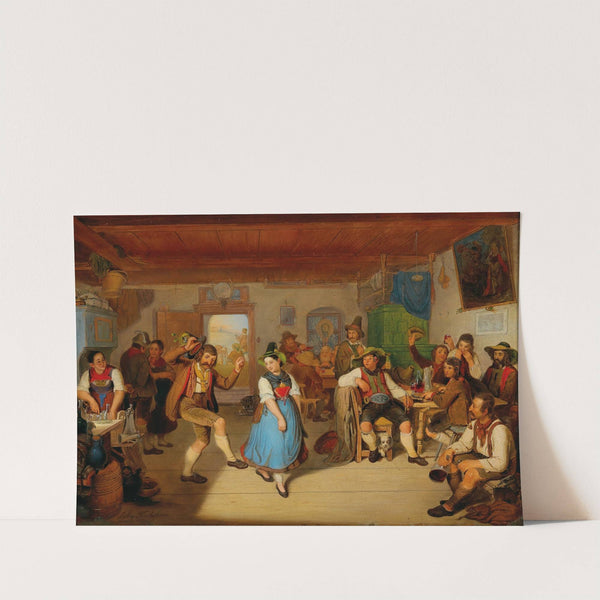 A Tyrolean Tavern, In The Background Andreas Hofer Seated At A Table by Anton Alois Kirchebner