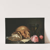 A Vanitas Still-Life with a Skull, a Book and Roses by Jan Davidsz de Heem