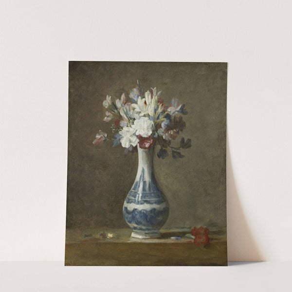 A Vase of Flowers (1750) by Jean Siméon Chardin