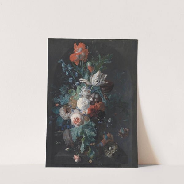 A Vase With Flowers (1700 – 1749) by Jan van Huysum