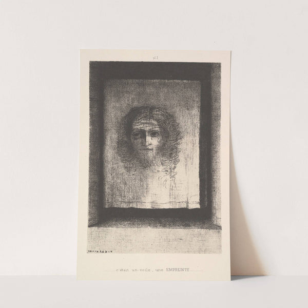 A Veil, a Printed Image by Odilon Redon