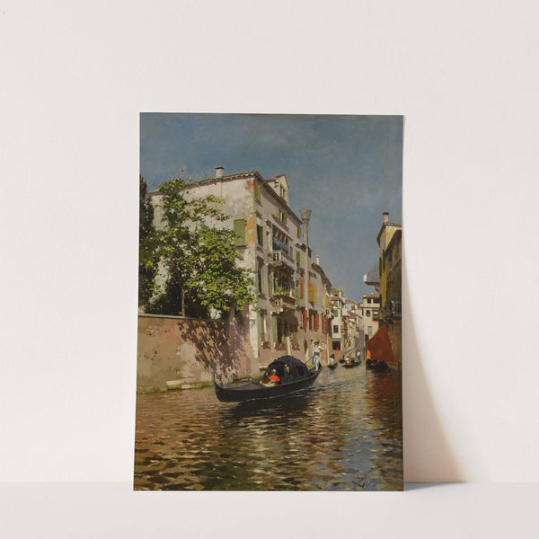 A Venetian Canal by Rubens Santoro