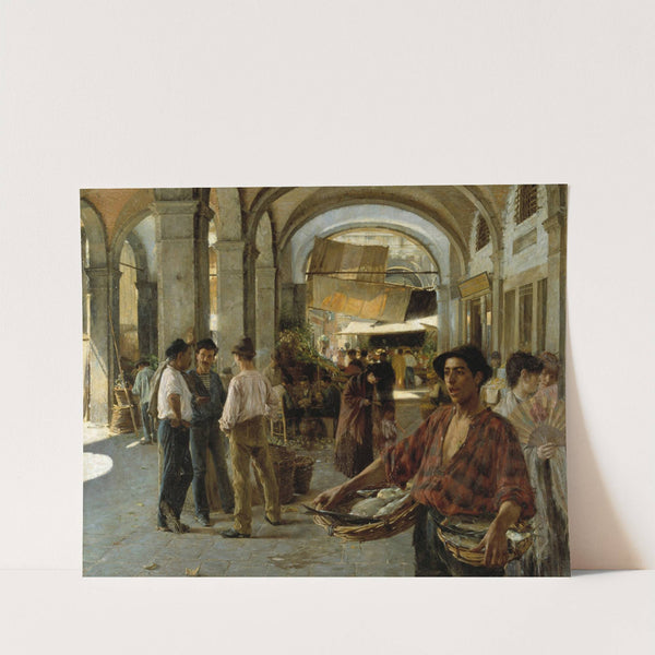 A Venetian Covered Market by Oscar Björck