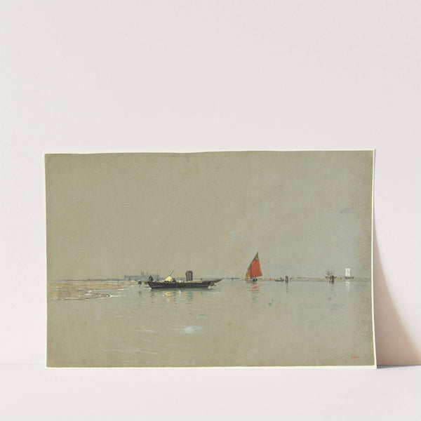 A Venetian Lagoon (1871-1874) by William Stanley Haseltine