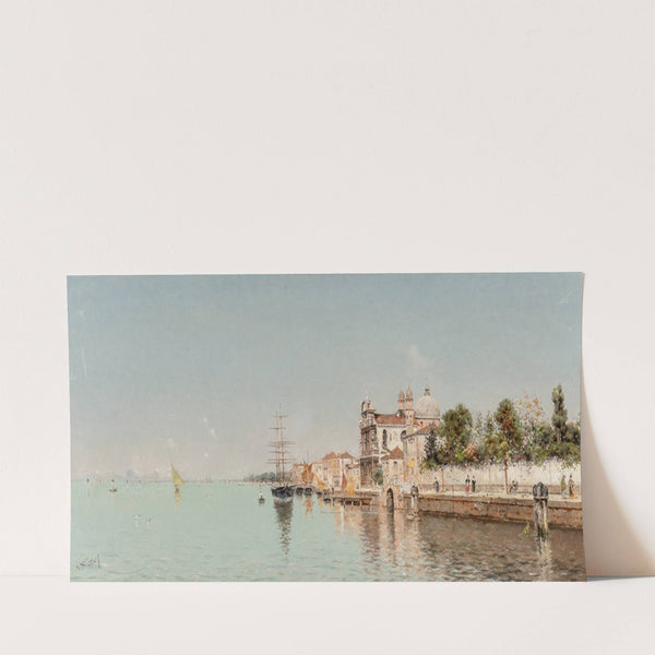 A Venetian waterfront by Antonio María de Reyna Manescau